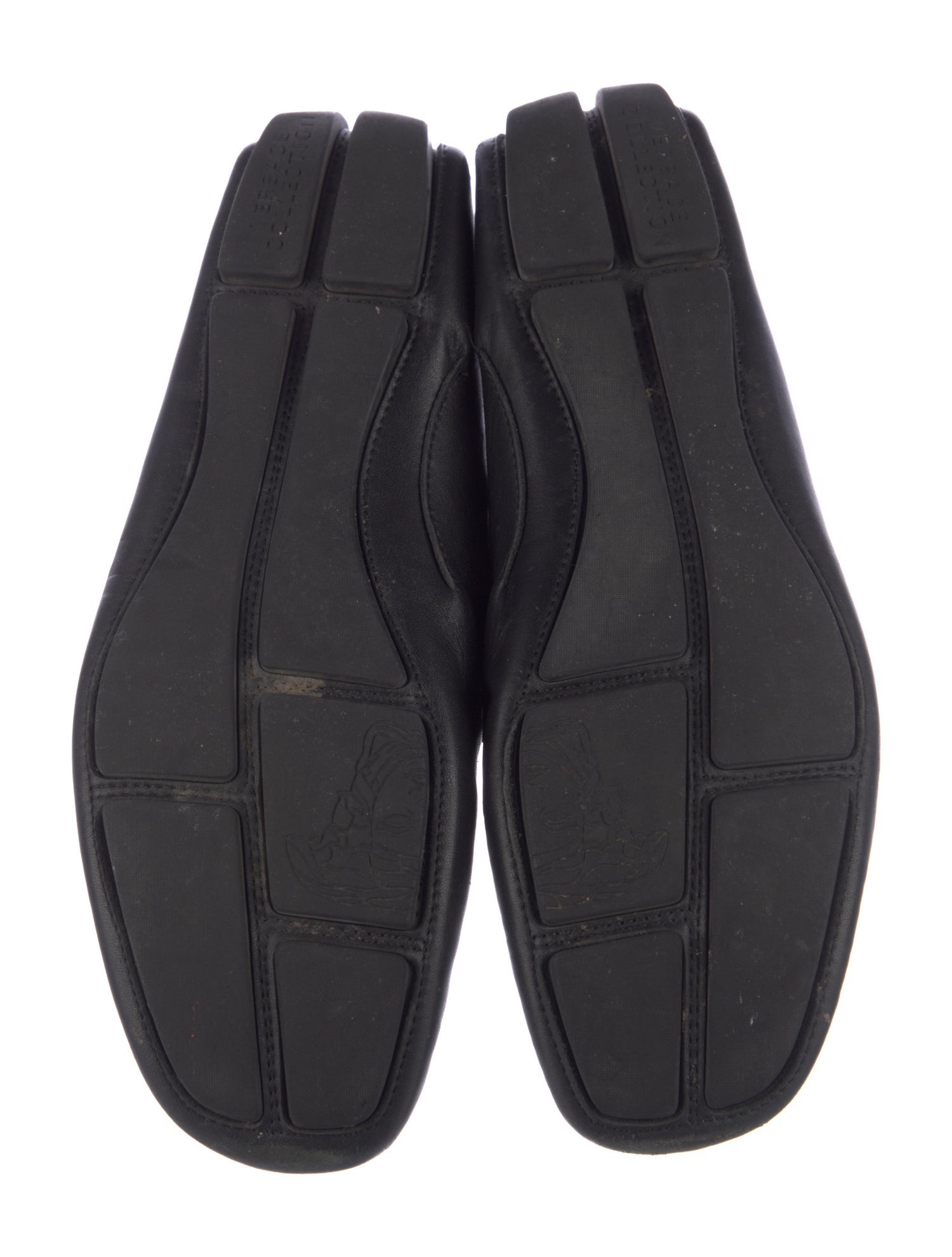 Versace Leather Moccasins